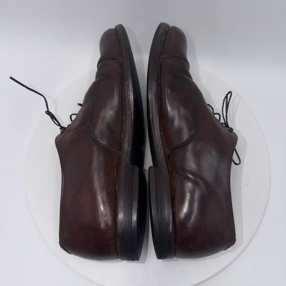 Vintage Cole Haan Oxford Dress Shoes Mens Sz 8 D Burgundy Cap Toe USA Made Derby - Picture 5 of 8